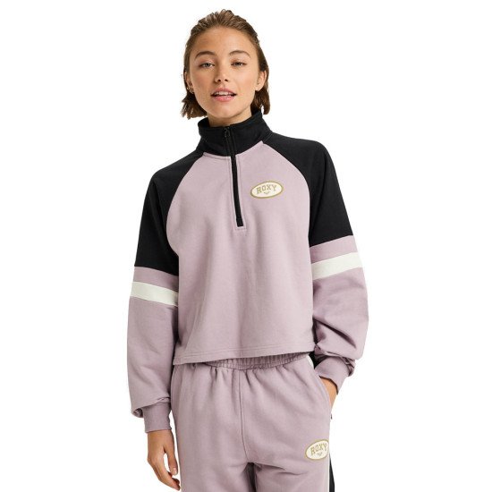 Roxy Γυναικείο φούτερ Essential Energy Boxy Half Zip Sweatshirt